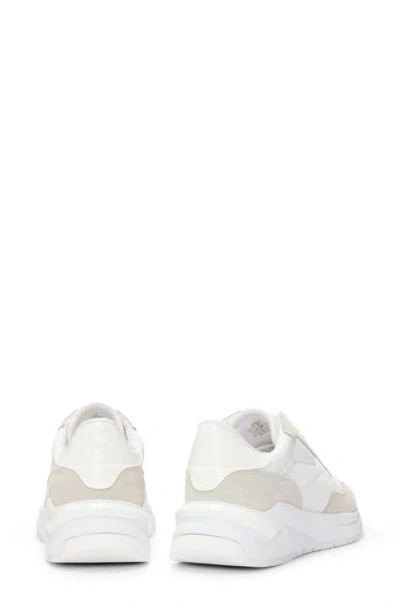 Hugo Boss Boss Woman Sneakers Beige Size 6 Leather In Multi