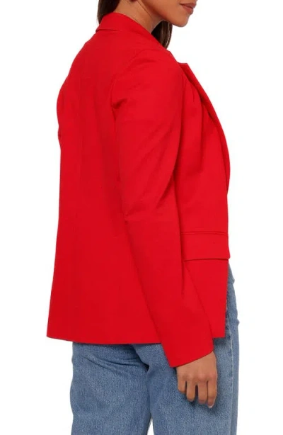 Petal And Pup Petal & Pup Ronny Open Front Blazer In Red