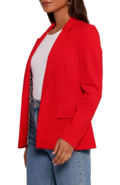 Petal And Pup Petal & Pup Ronny Open Front Blazer In Red