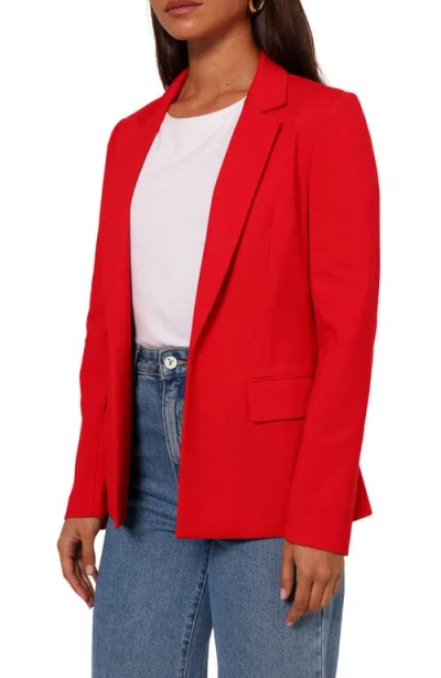 Petal And Pup Petal & Pup Ronny Open Front Blazer In Red