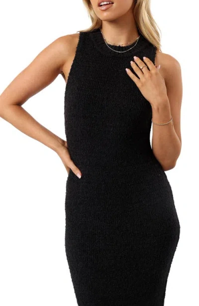 Petal And Pup Petal & Pup Liam Sleeveless Maxi Sweater Dress In Black