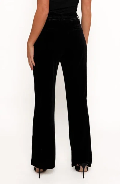 Petal And Pup Petal & Pup Darla Velvet Wide Leg Pants In Black