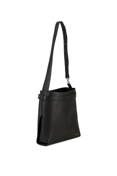 Givenchy Medium Leather Belted Bag In Black