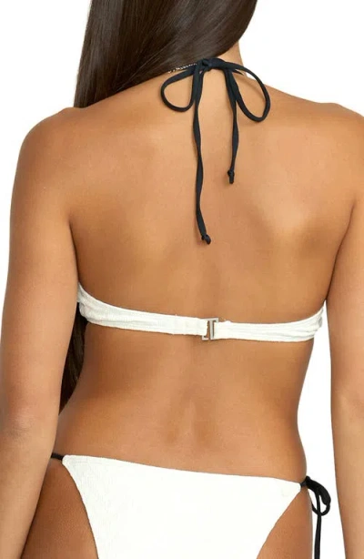 Volcom V Baby Halter Bandeau Bikini Top In White