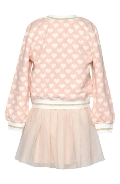 Baby Sara Kids' Heart Twofer Dress In Pink