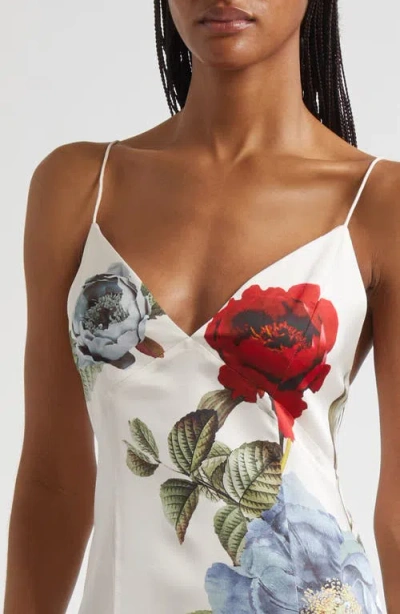 Alice And Olivia Delora Maxi Dress In White