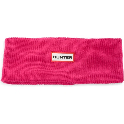 Hunter Play Fleece Lined Knit Headband In Brown