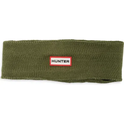 Hunter Play Fleece Lined Knit Headband In Brown