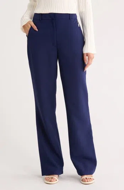 By Design Rebecca High Waist Straight Leg Pants In Multi
