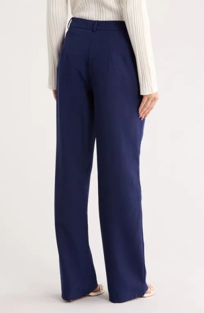 By Design Rebecca High Waist Straight Leg Pants In Multi