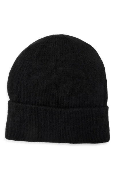Hunter Play Fleece Lined Cuffed Beanie In Black