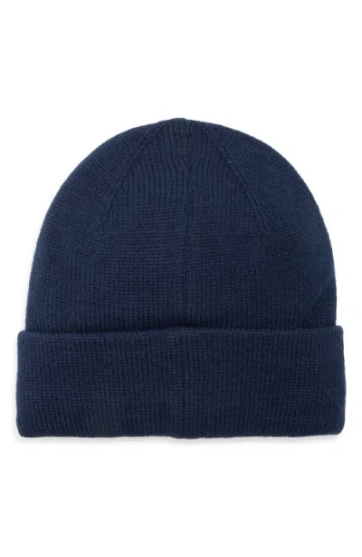 Hunter Play Fleece Lined Cuffed Beanie In Blue
