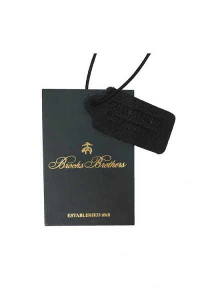 Brooks Brothers Grained Leather Dopp Kit In Black