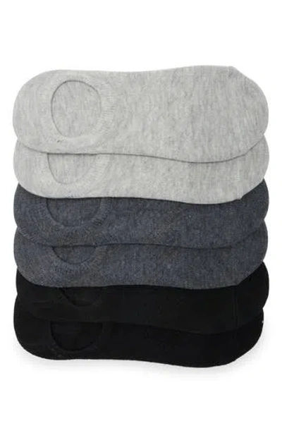 90 Degree By Reflex 6-pack No-show Socks In Black