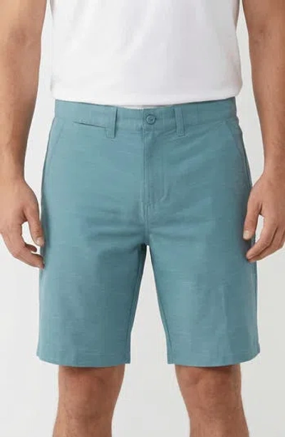 Burnside Hybrid Stretch Shorts In Blue