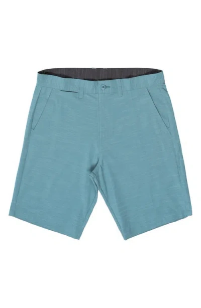 Burnside Hybrid Stretch Shorts In Blue