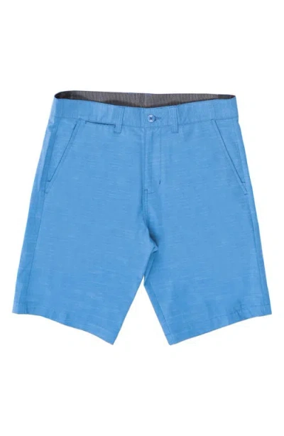 Burnside Hybrid Stretch Shorts In Blue