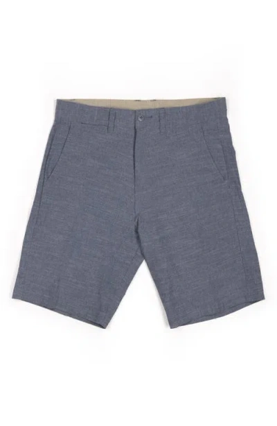Burnside Hybrid Stretch Shorts In Blue