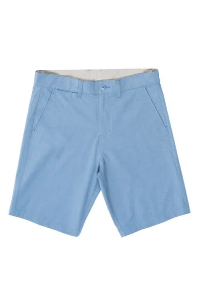 Burnside Hybrid Stretch Shorts In Blue