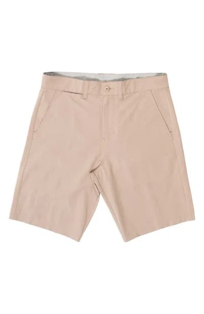 Burnside Hybrid Stretch Shorts In Brown