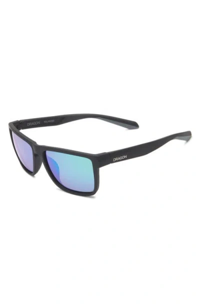 Dragon 58mm Rectangular Sunglasses In Black