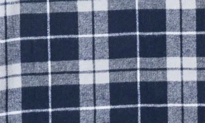 Burnside Plaid Flannel Shirt In Blue