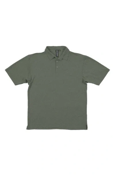 Burnside Soft Jersey Polo In Green