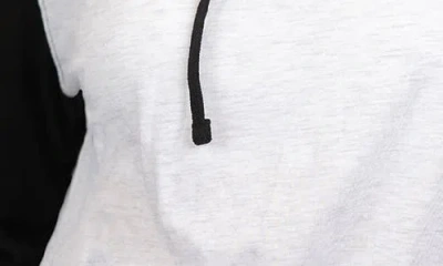 Burnside Raglan Sleeve Hoodie In White