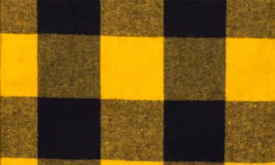 Burnside Plaid Flannel Shirt In Yellow