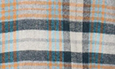 Burnside Plaid Flannel Shirt In Gray