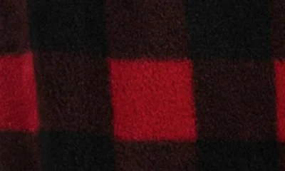 Burnside Polar Fleece Quarter Zip Sweatshirt In Black