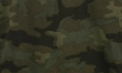 Burnside Polar Fleece Quarter Zip Sweatshirt In Green