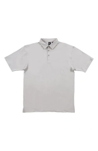 Burnside Soft Jersey Polo In Neutral