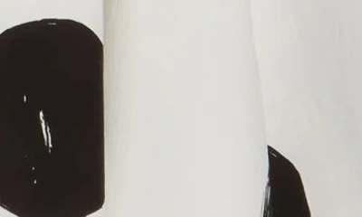 T Tahari Polka Dot Sleeveless Fit & Flare Dress In Gray