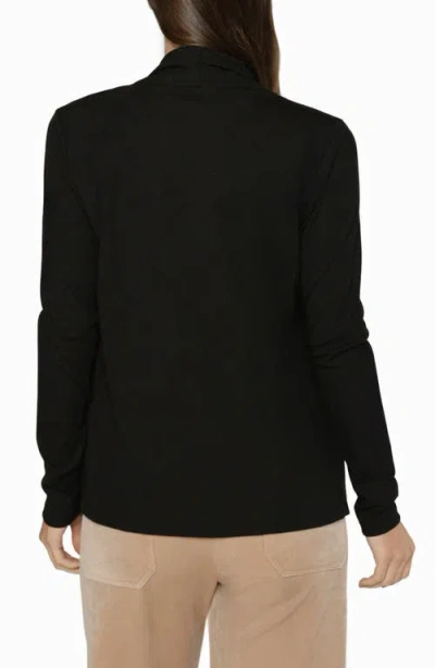 Matty M . Taylor Open Front Cardigan In Black