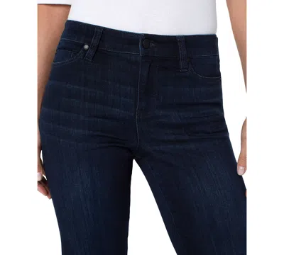Liverpool Los Angeles Petite Kennedy Straight Leg Jeans In Blue