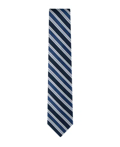 Tommy Hilfiger Men's Conrad Striped Pattern Classic Tie In Blue