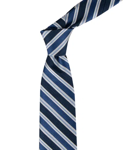 Tommy Hilfiger Men's Conrad Striped Pattern Classic Tie In Blue
