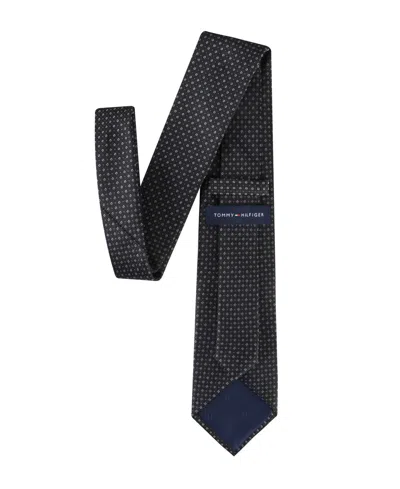 Tommy Hilfiger Men's Peyton Neat Pattern Tie In Black