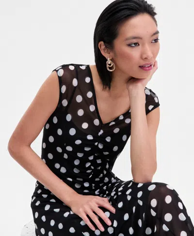 Inc International Concepts Women's Printed V-neck Midi Dress, Macy's Exclusive