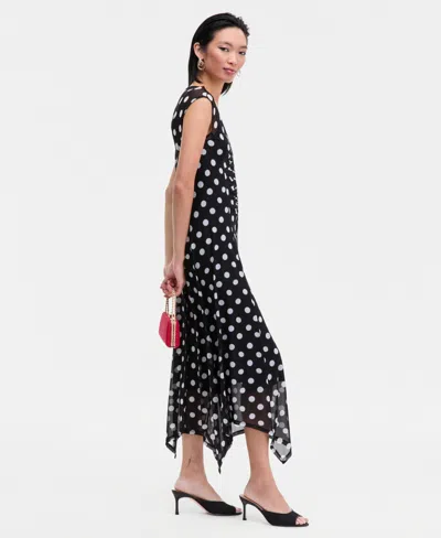 Inc International Concepts Women's Printed V-neck Midi Dress, Macy's Exclusive