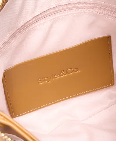 Style & Co Double Compartment Crossbody, Exclusively At Macy's In Neutral