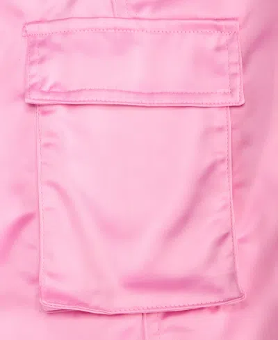 Macy's Epic Threads Girls 5-12 Satin Cargo Jogger Pants,  Exclusive In Pink