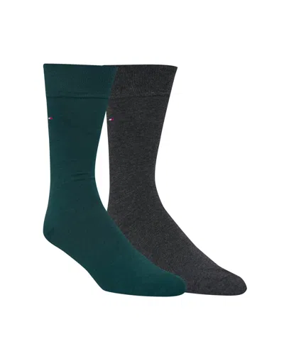 Tommy Hilfiger Men's 2-pack Solid Dress Socks In Multi