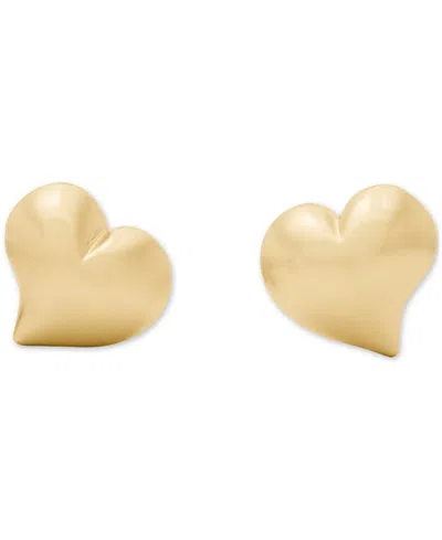 Kate Spade New York Puffy Heart Stud Earrings In Gold