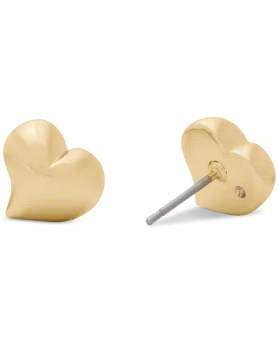 Kate Spade New York Puffy Heart Stud Earrings In Gold
