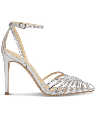 Jessica Simpson Paveri 2 Pointed Toe Ankle Strap Pump In Multi