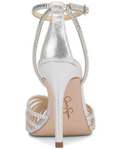 Jessica Simpson Paveri 2 Pointed Toe Ankle Strap Pump In Multi