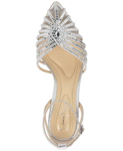 Jessica Simpson Paveri 2 Pointed Toe Ankle Strap Pump In Multi