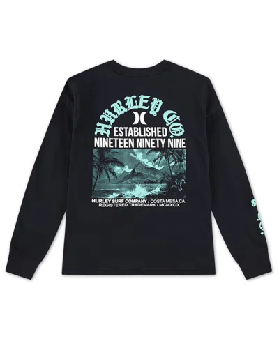 Hurley Boys 8-20 Gothic Paradise Long-sleeve T-shirt In Black